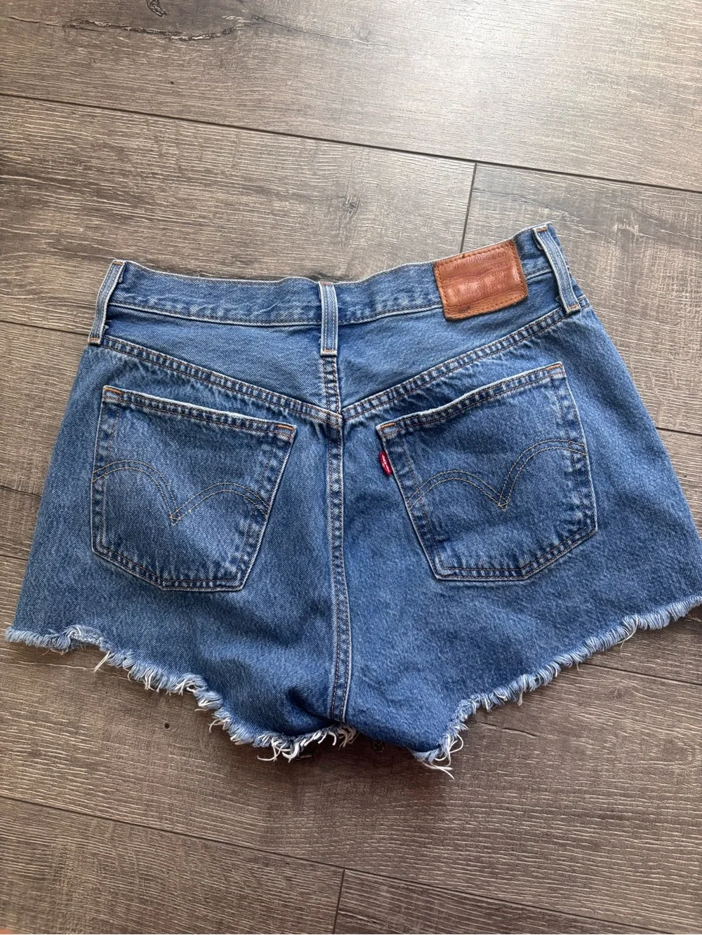 Levi’s Denim Distressed Cutoff Shorts - Blue